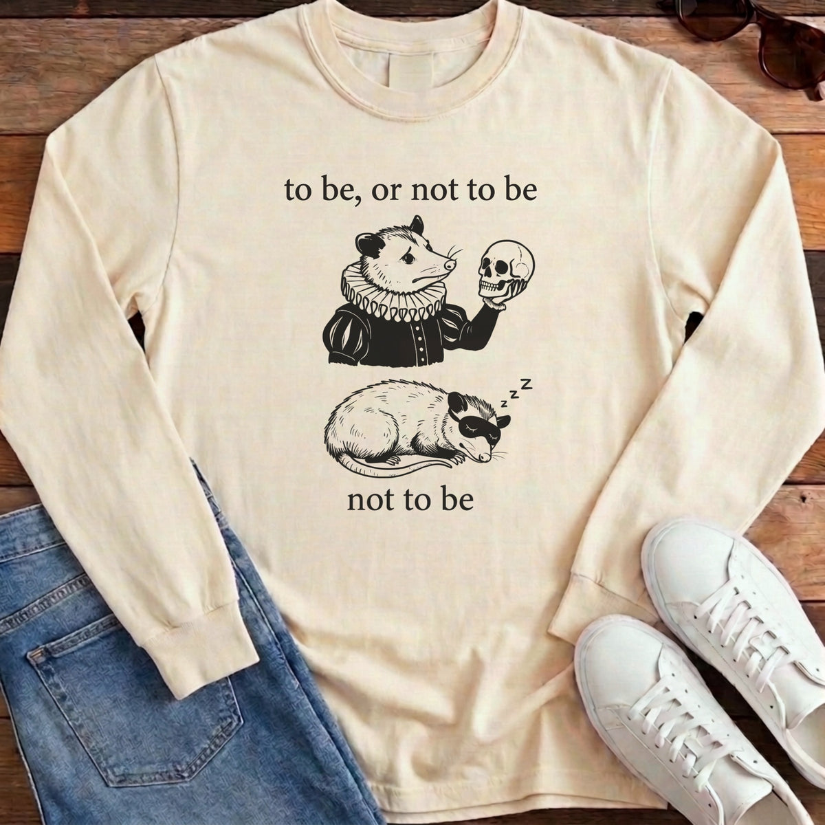 To Be Or Not To Be Long Sleeve - Ivory