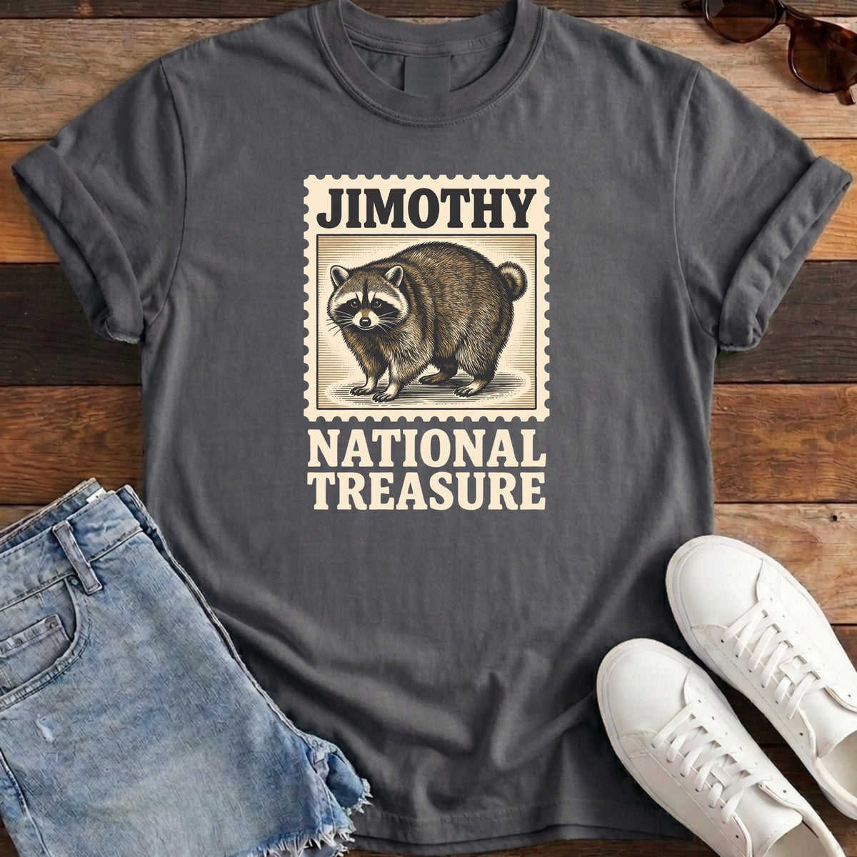 Jimothy National Treasure Tee - Pepper