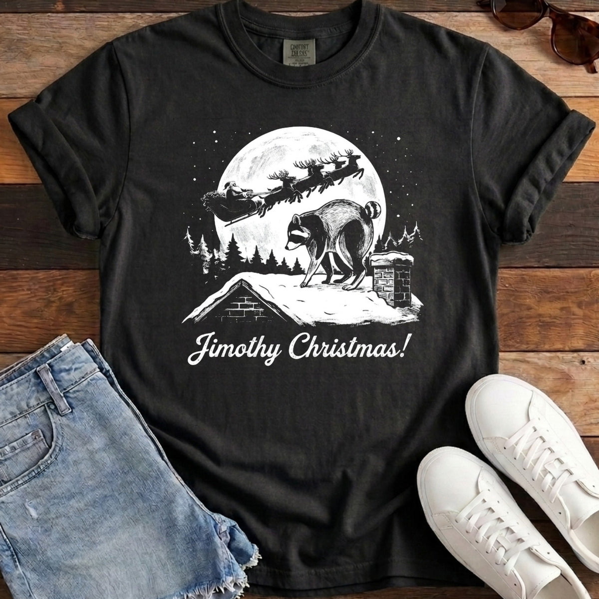 Jimothy Christmas Tee - Black