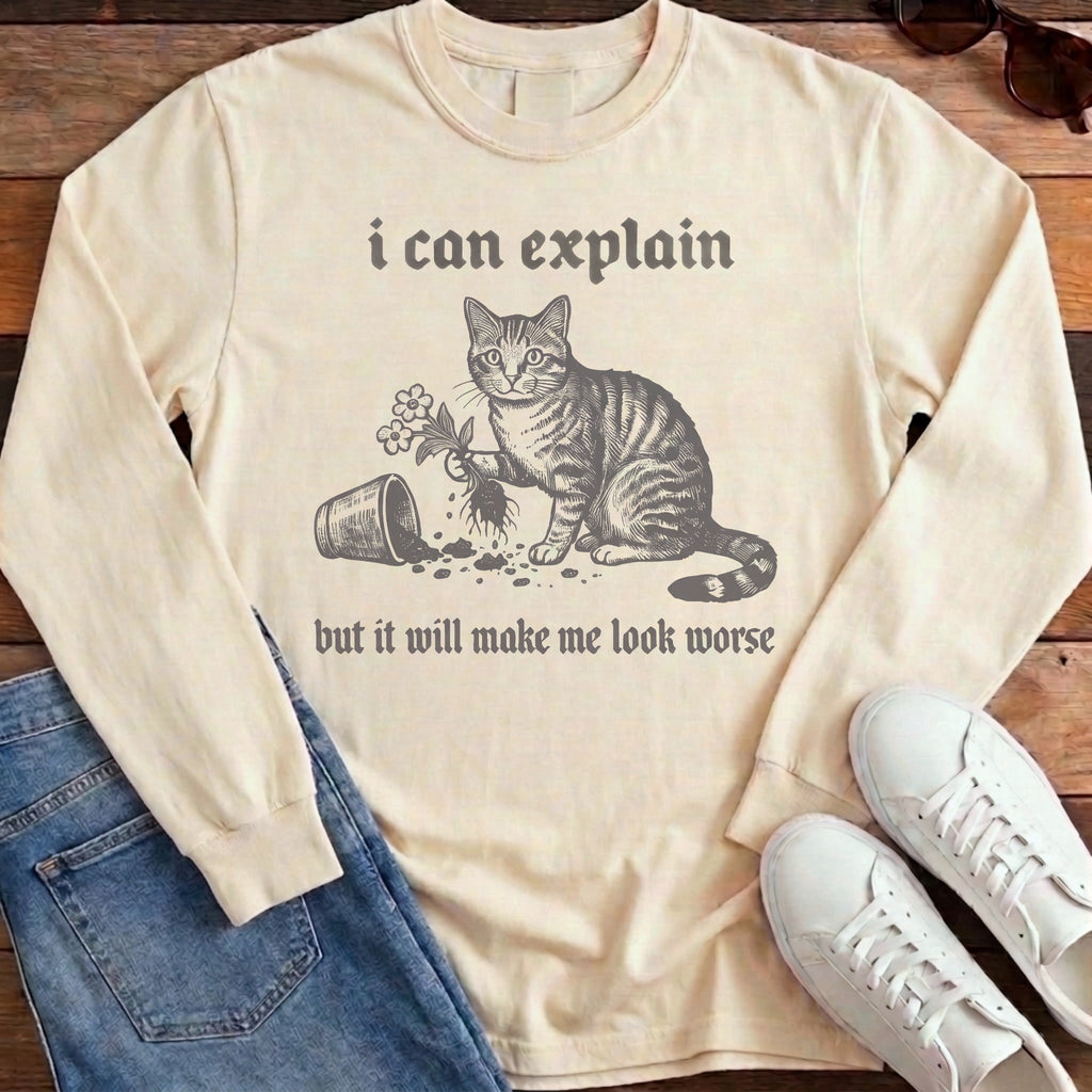I Can Explain Long Sleeve - Ivory