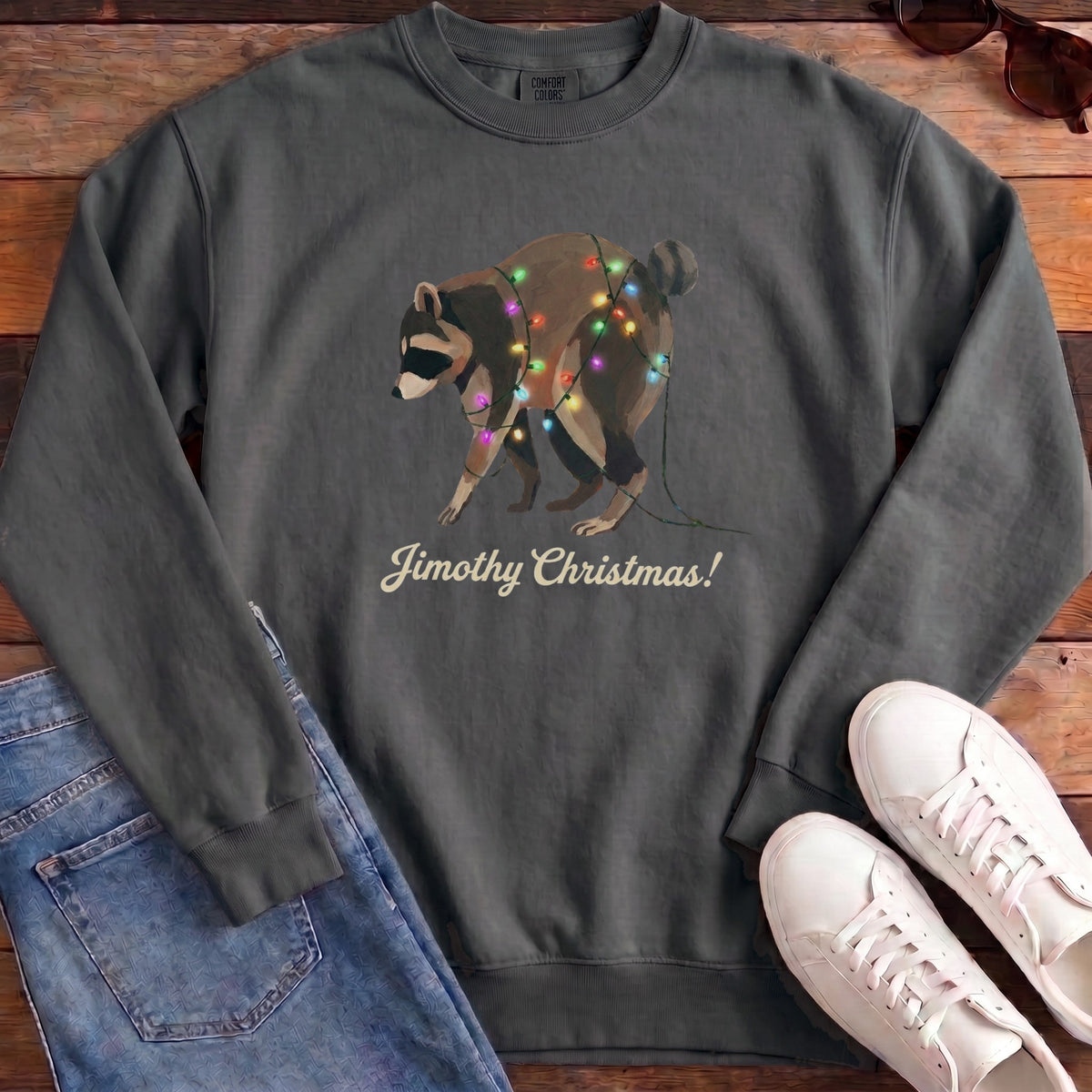 Jimothy Christmas Lights Sweatshirt - Pepper