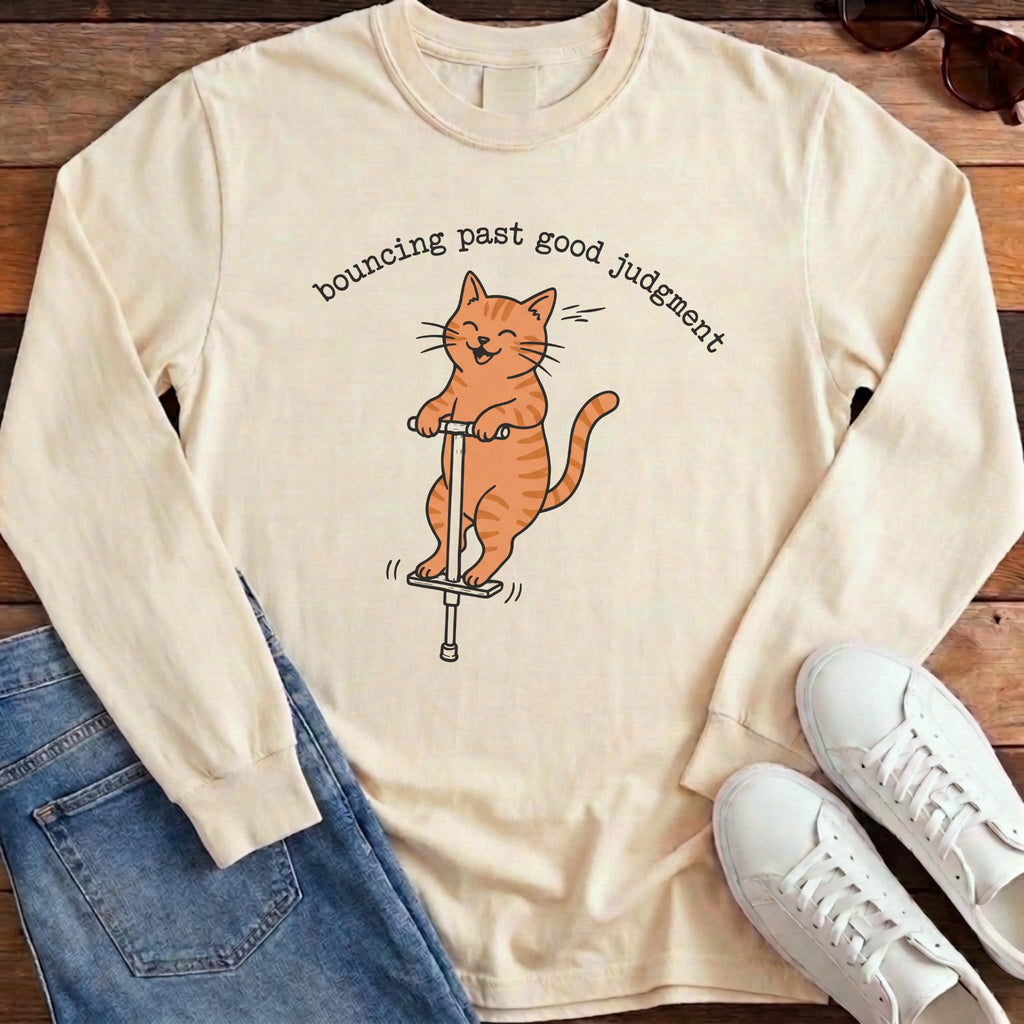 Bouncing Past Good Judgment Long Sleeve - Ivory