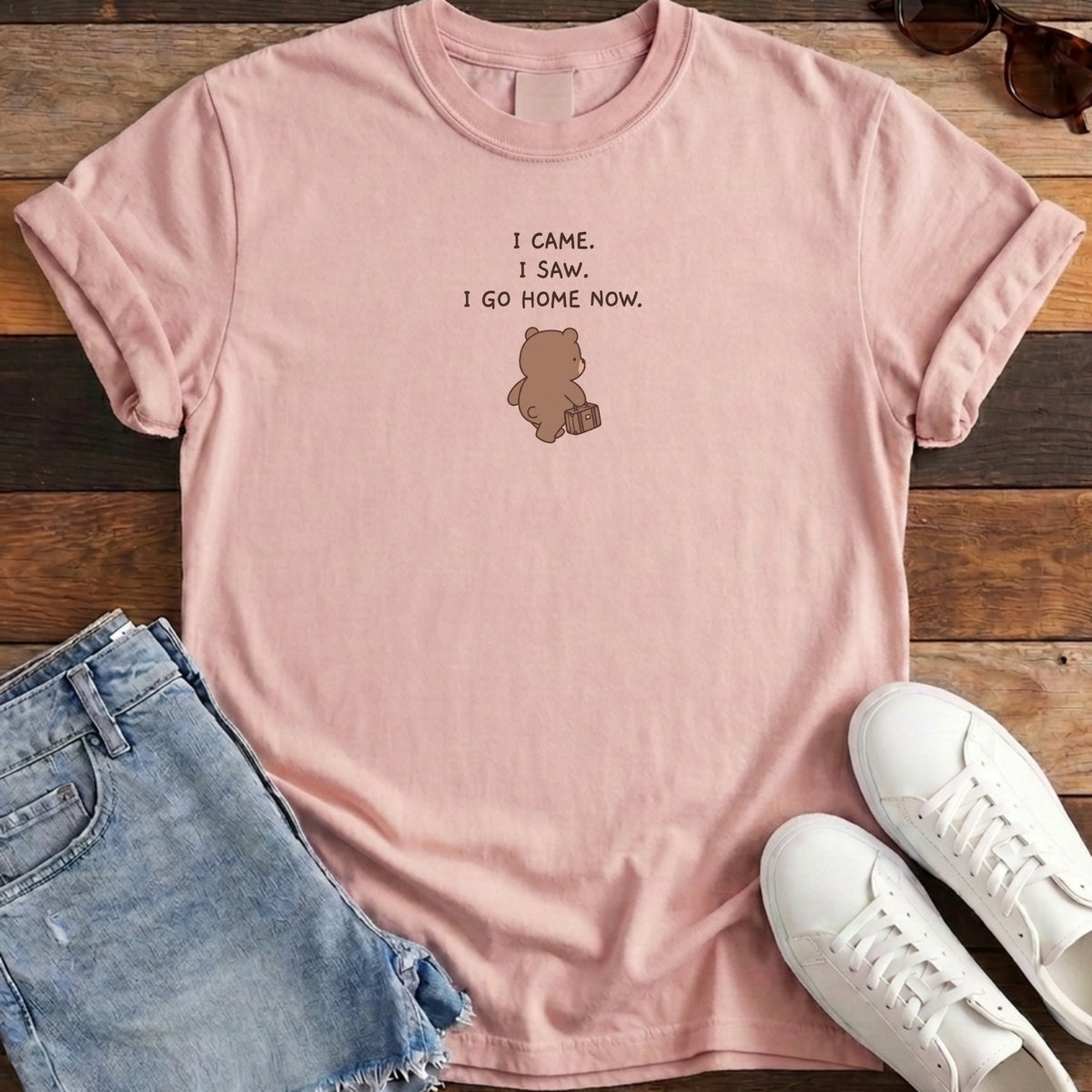 I Came I Saw I Go Home Now Tee - Blossom
