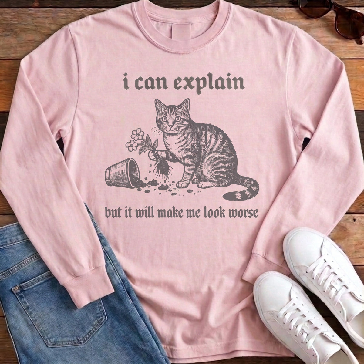 I Can Explain Long Sleeve - Blossom