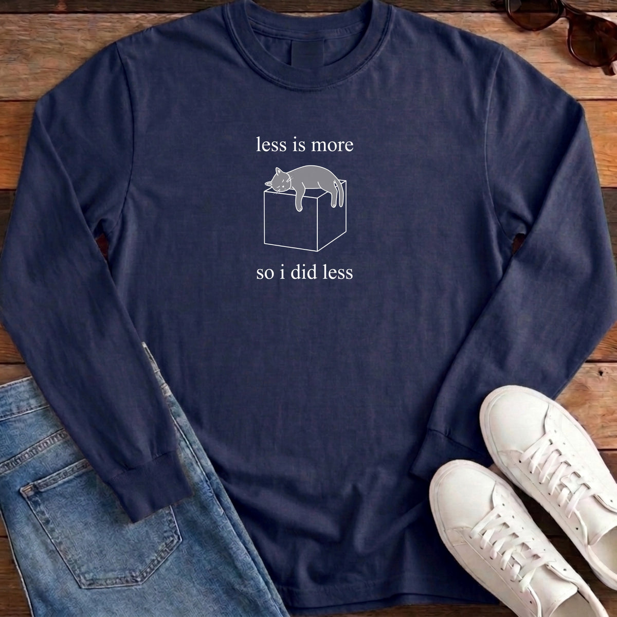 Less Is More Long Sleeve - True Navy