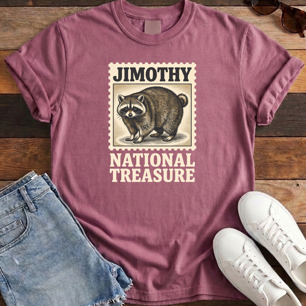 Jimothy National Treasure Tee - Berry