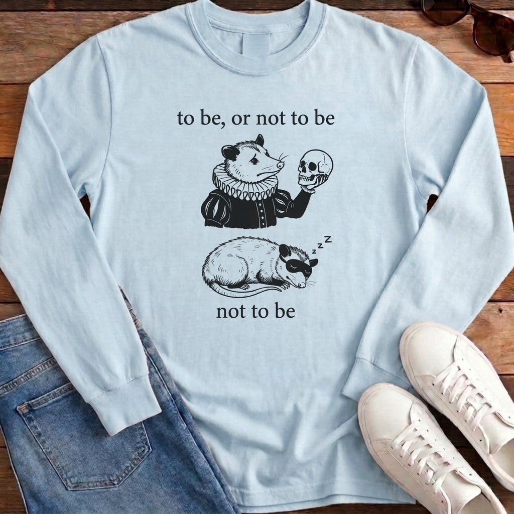 To Be Or Not To Be Long Sleeve - Chambray