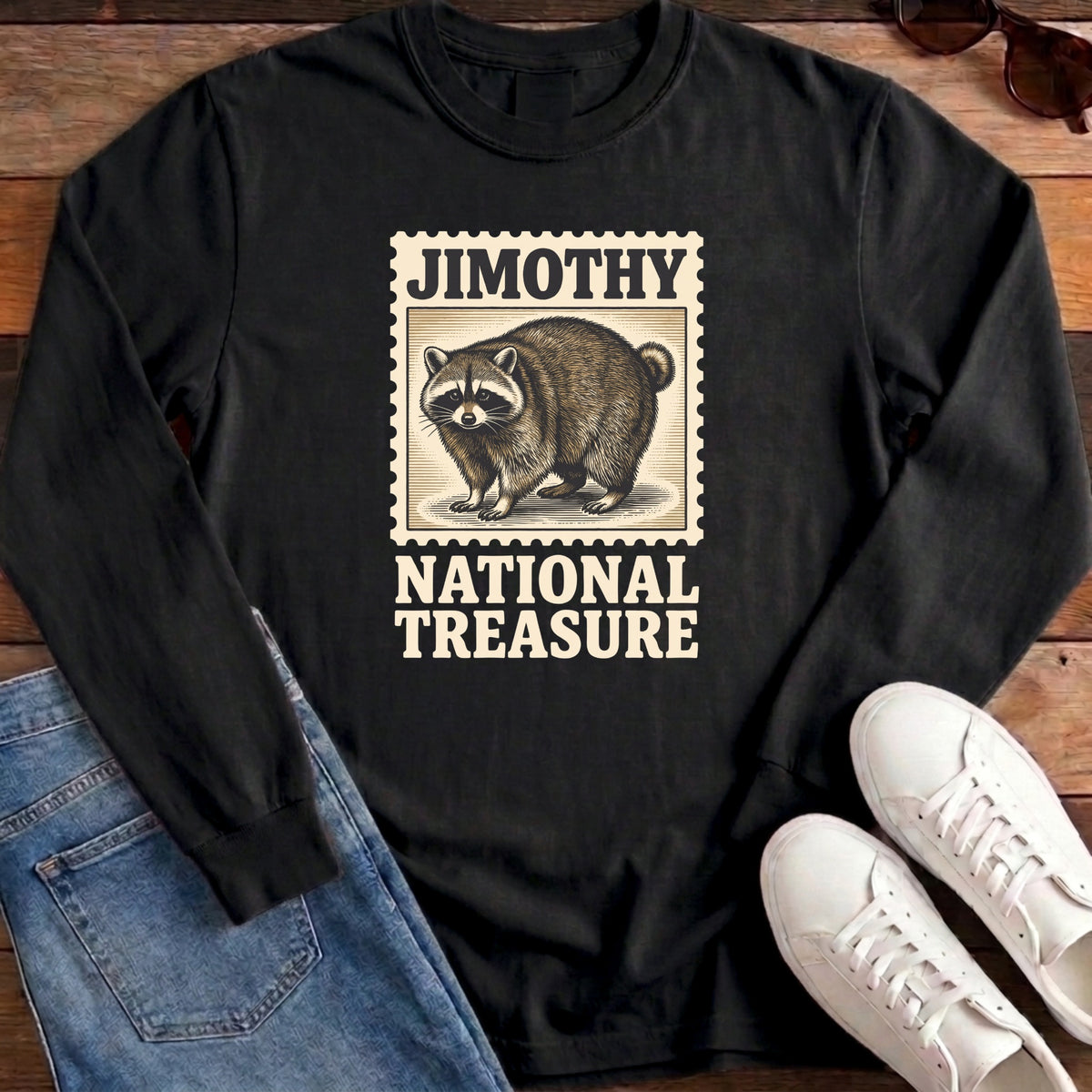 Jimothy National Treasure Long Sleeve - Black