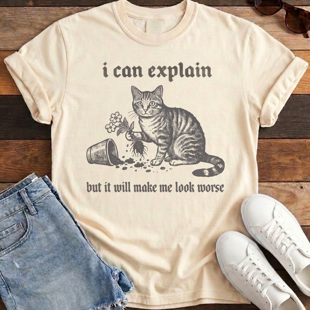 I Can Explain Tee - Ivory