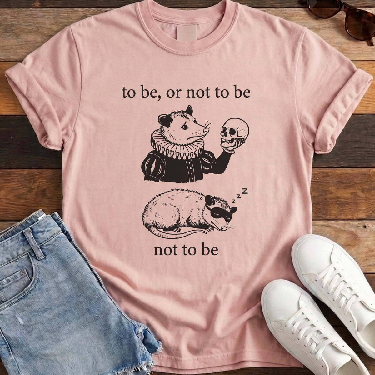 To Be Or Not To Be Tee - Blossom