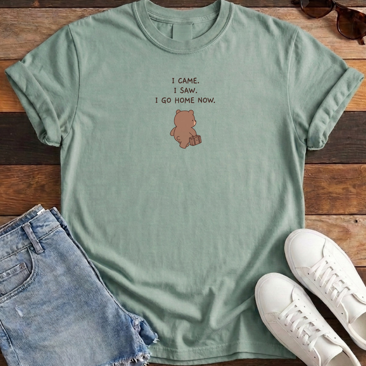 I Came I Saw I Go Home Now Tee - Bay