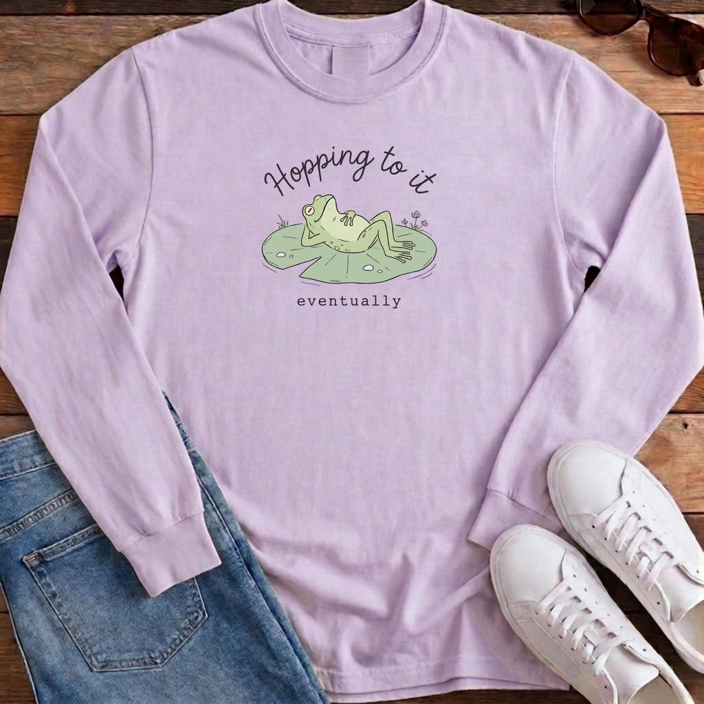 Hopping To It Long Sleeve - Orchid