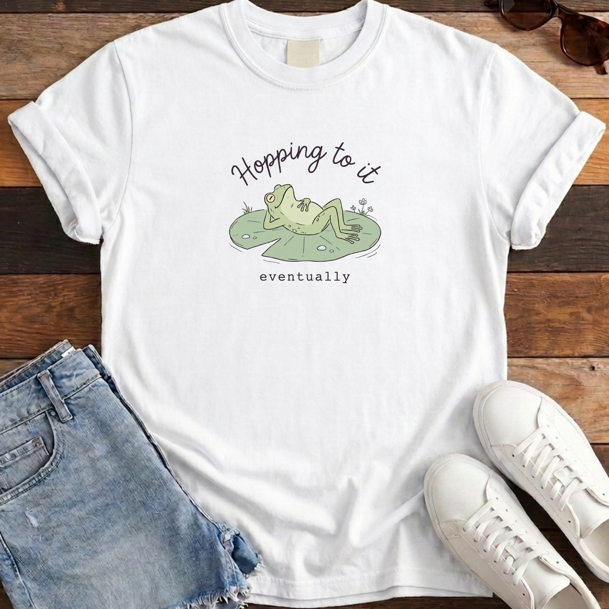 Hopping To It Tee - White