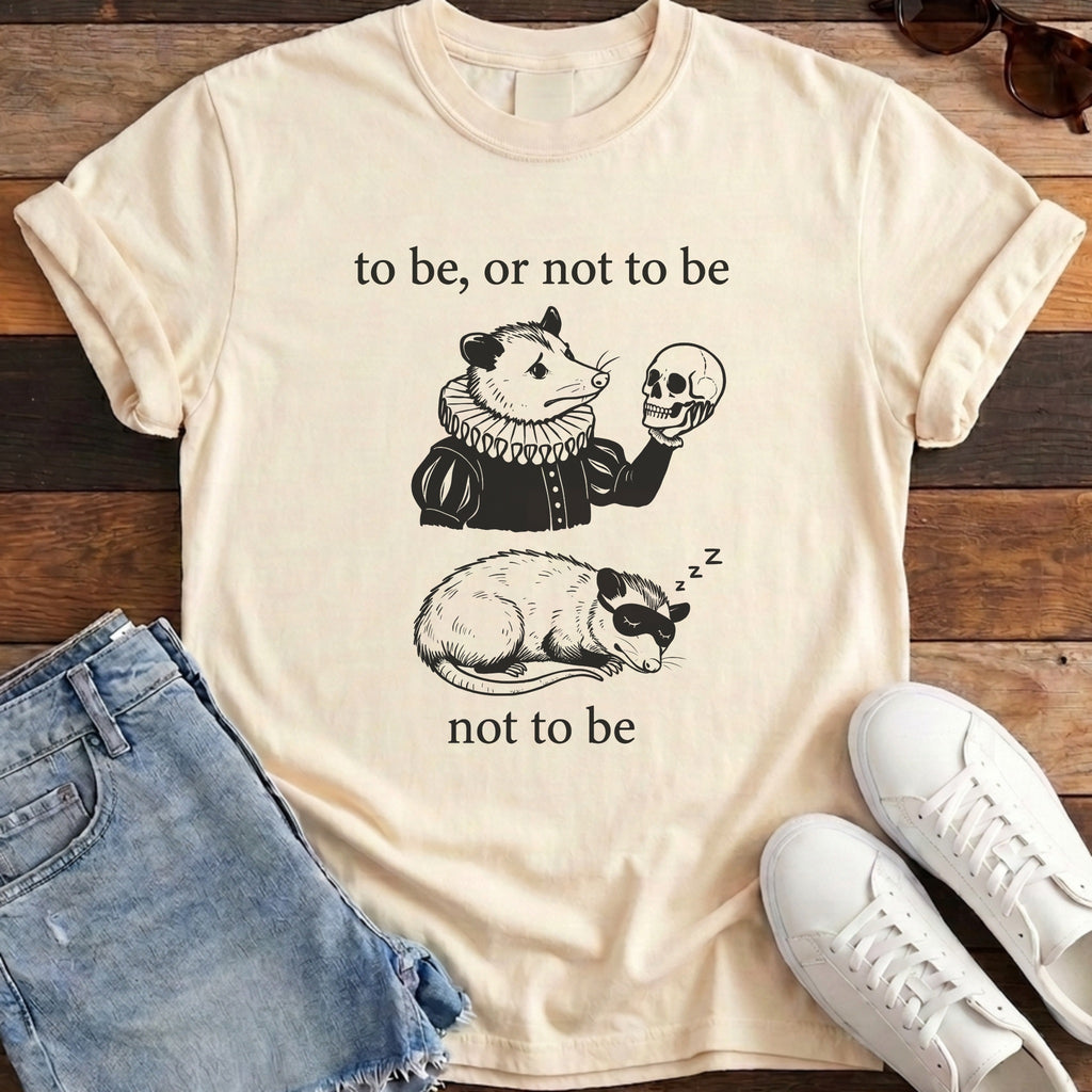 To Be Or Not To Be Tee - Ivory
