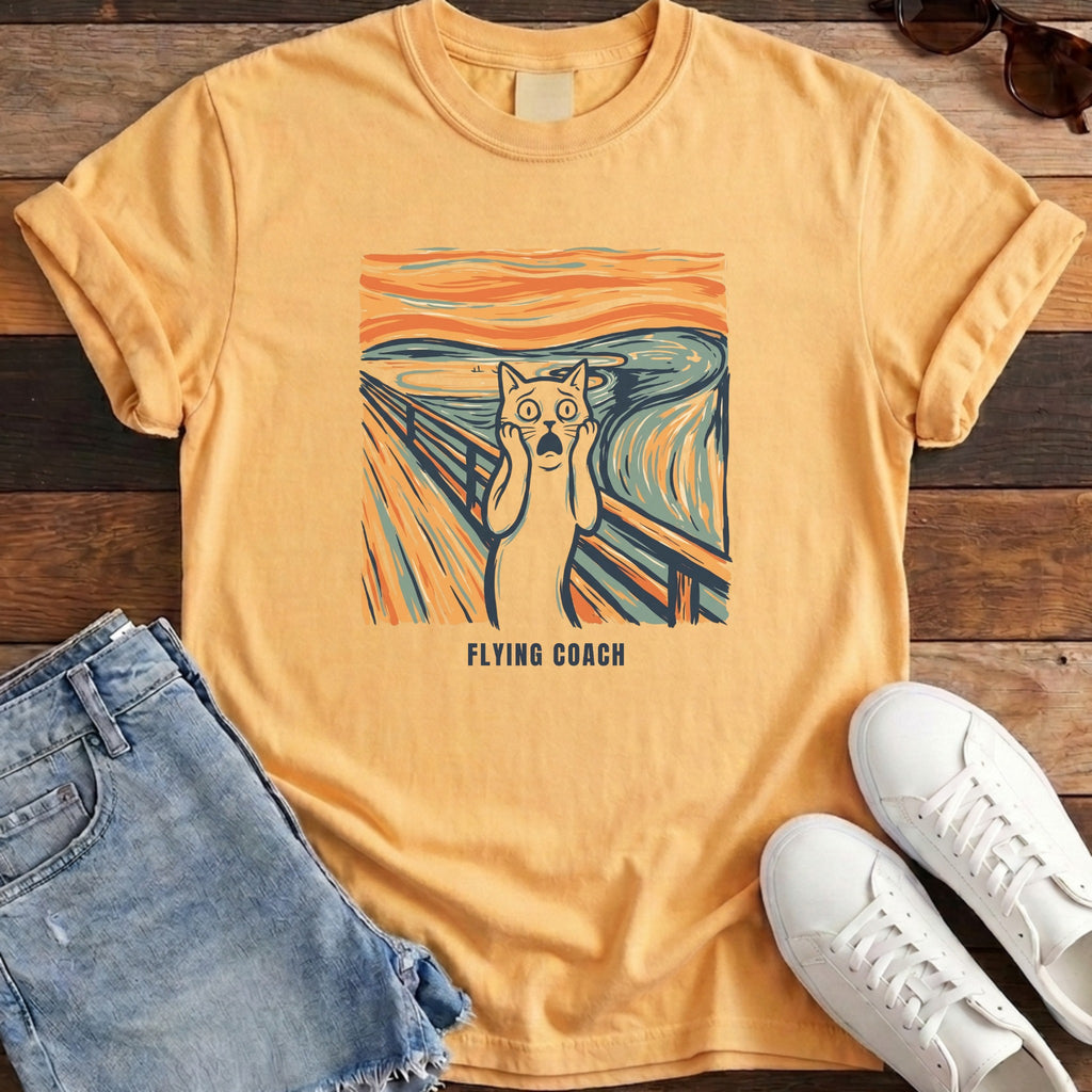 Flying Coach Artistic Cat Tee - Citrus