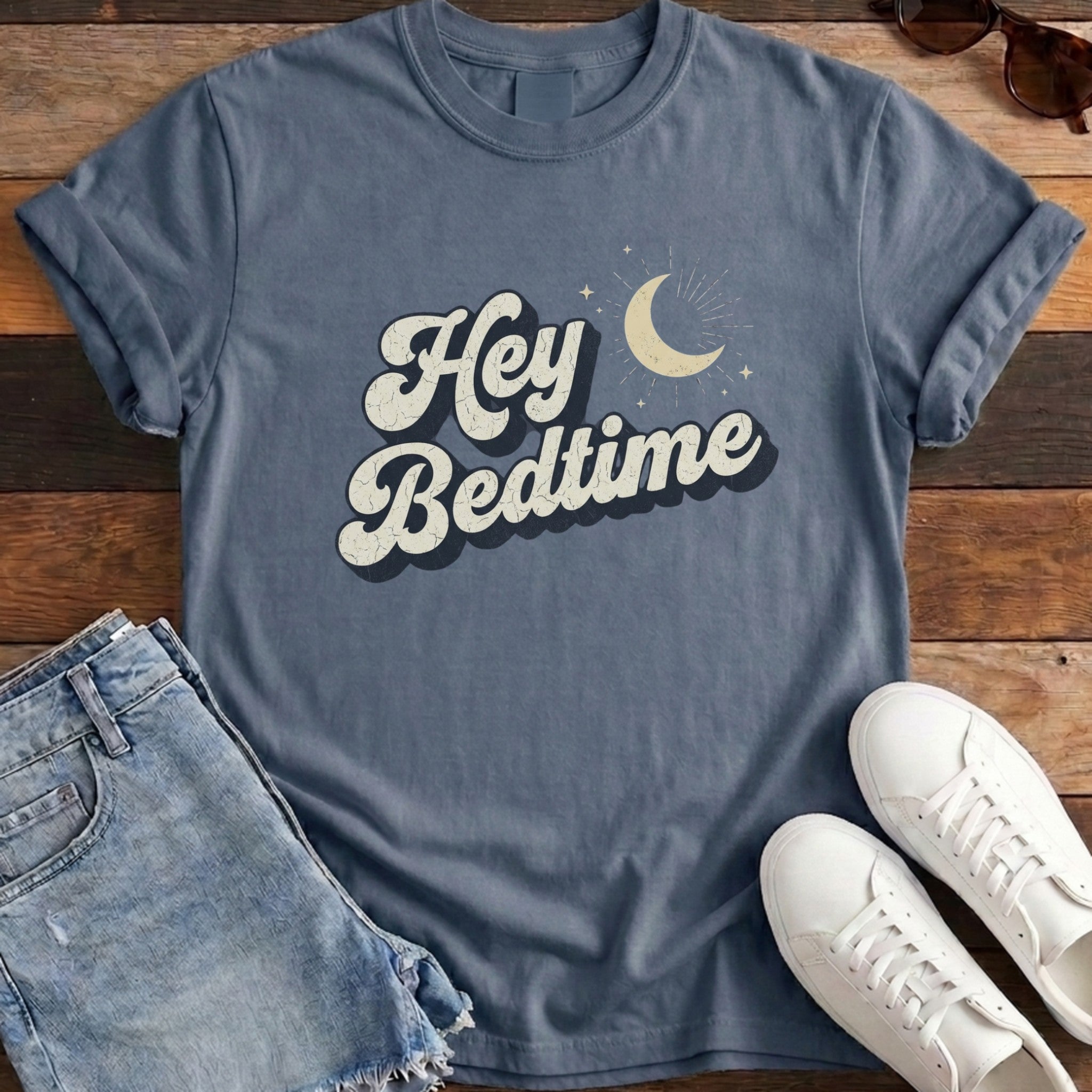 Hey Bedtime Tee - Midnight