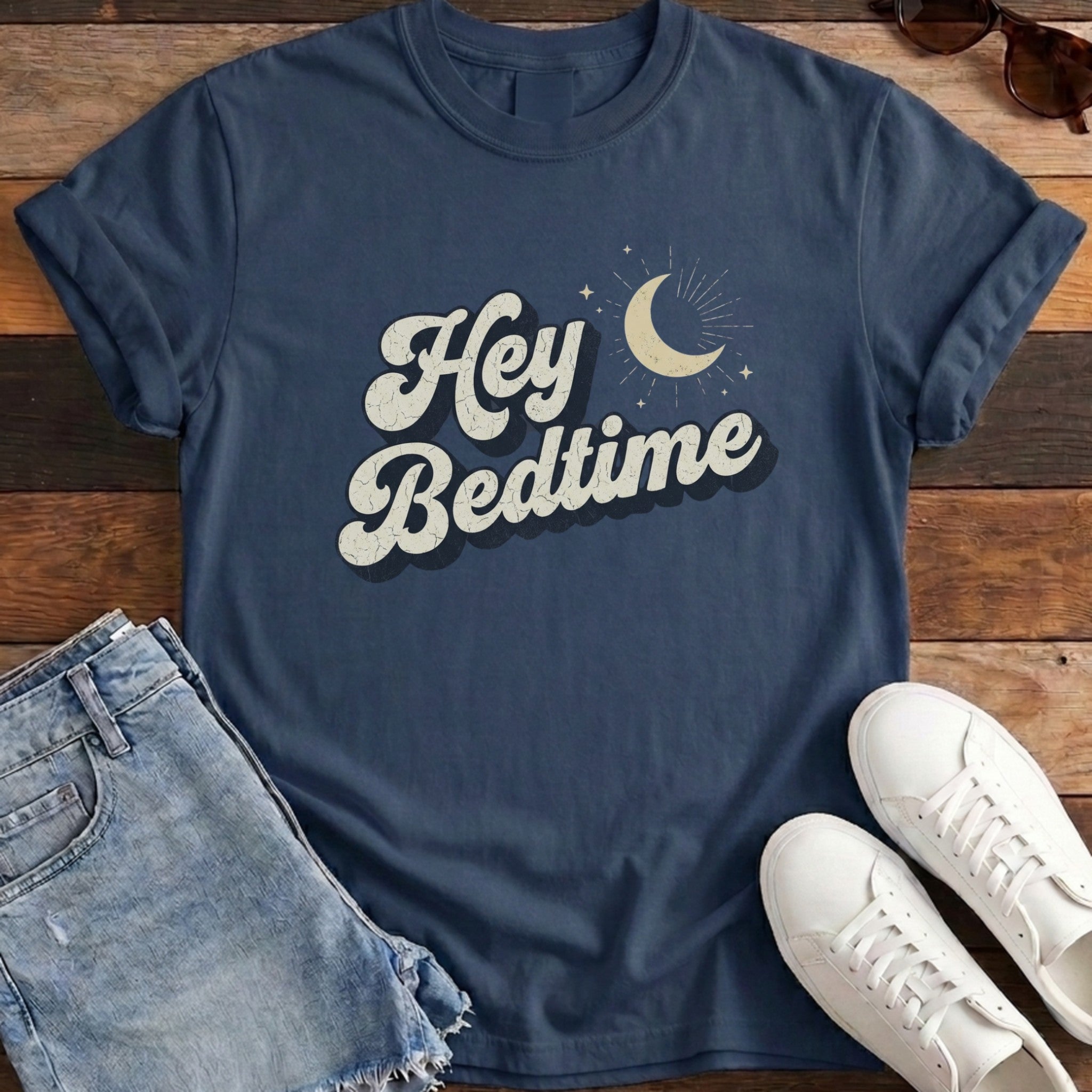 Hey Bedtime Tee - True Navy