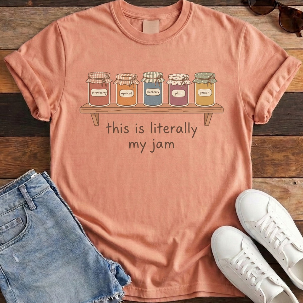 Literally My Jam Tee - Terracotta