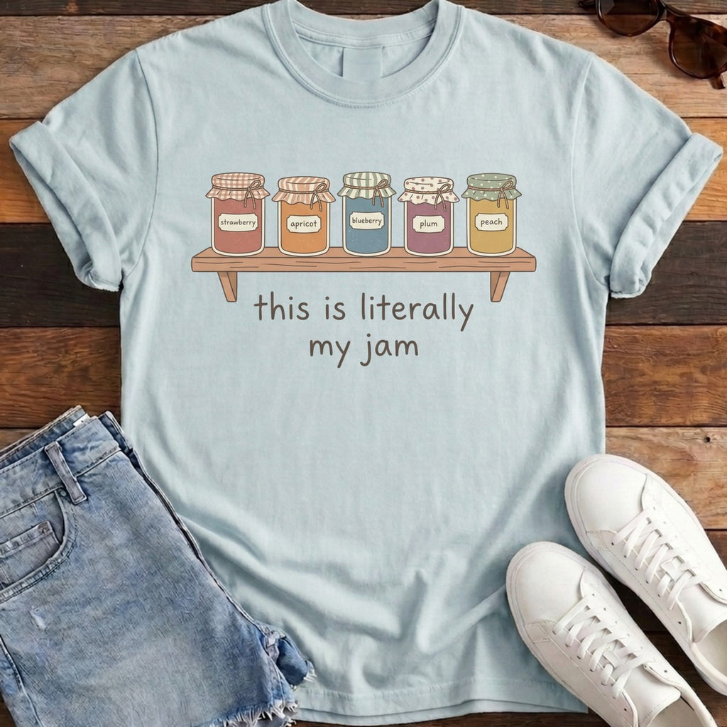 Literally My Jam Tee - Chambray