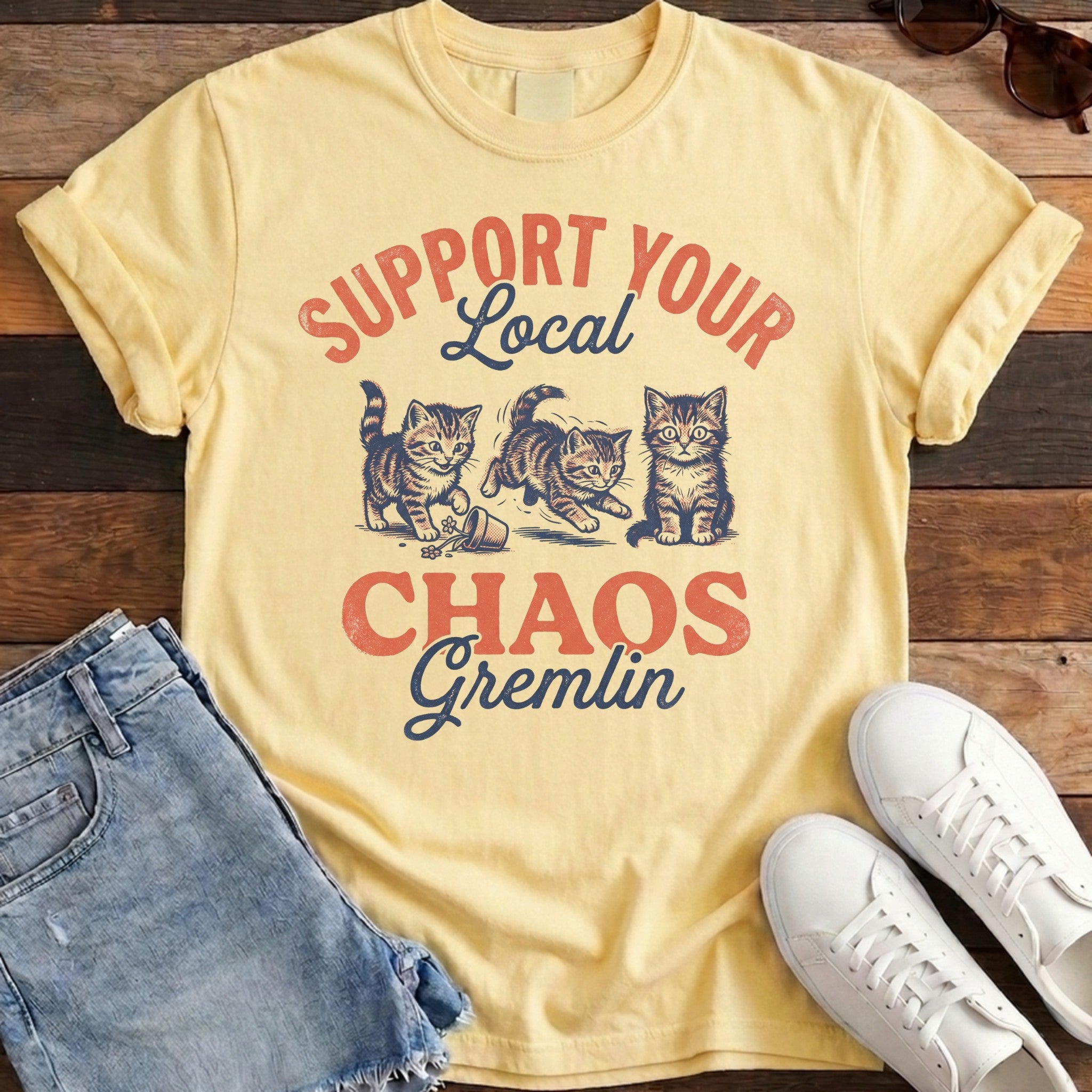 Chaos Gremlin Tee - Banana