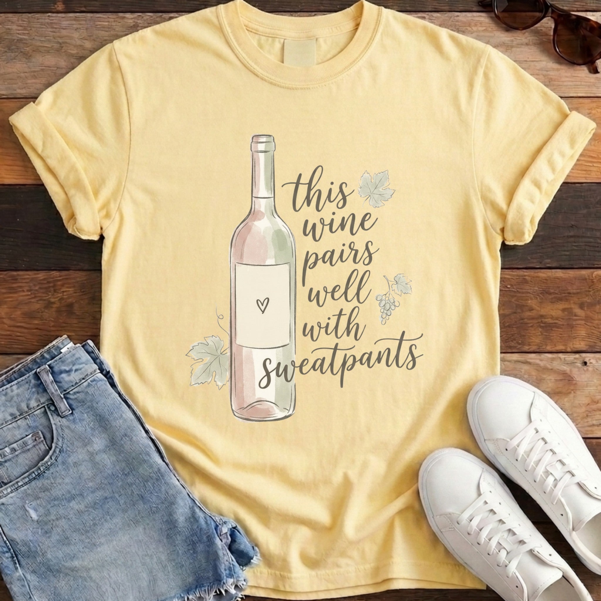 Pairs With Sweatpants Tee - Banana