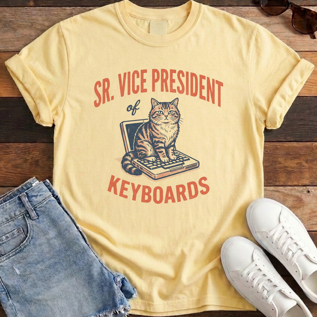 SR VP of Keyboards Tee - Banana
