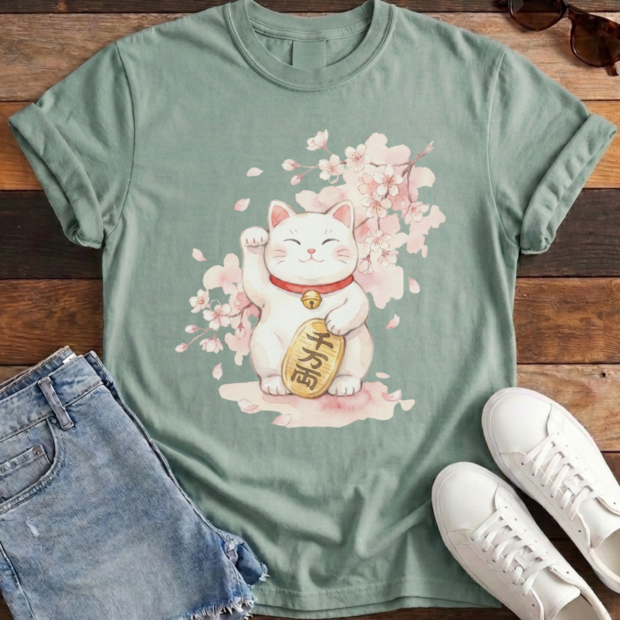 Maneki Watercolor Tee - Bay