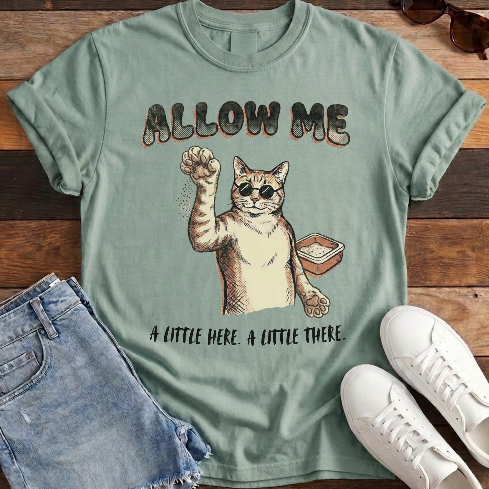 Allow Me Cat Tee - Bay
