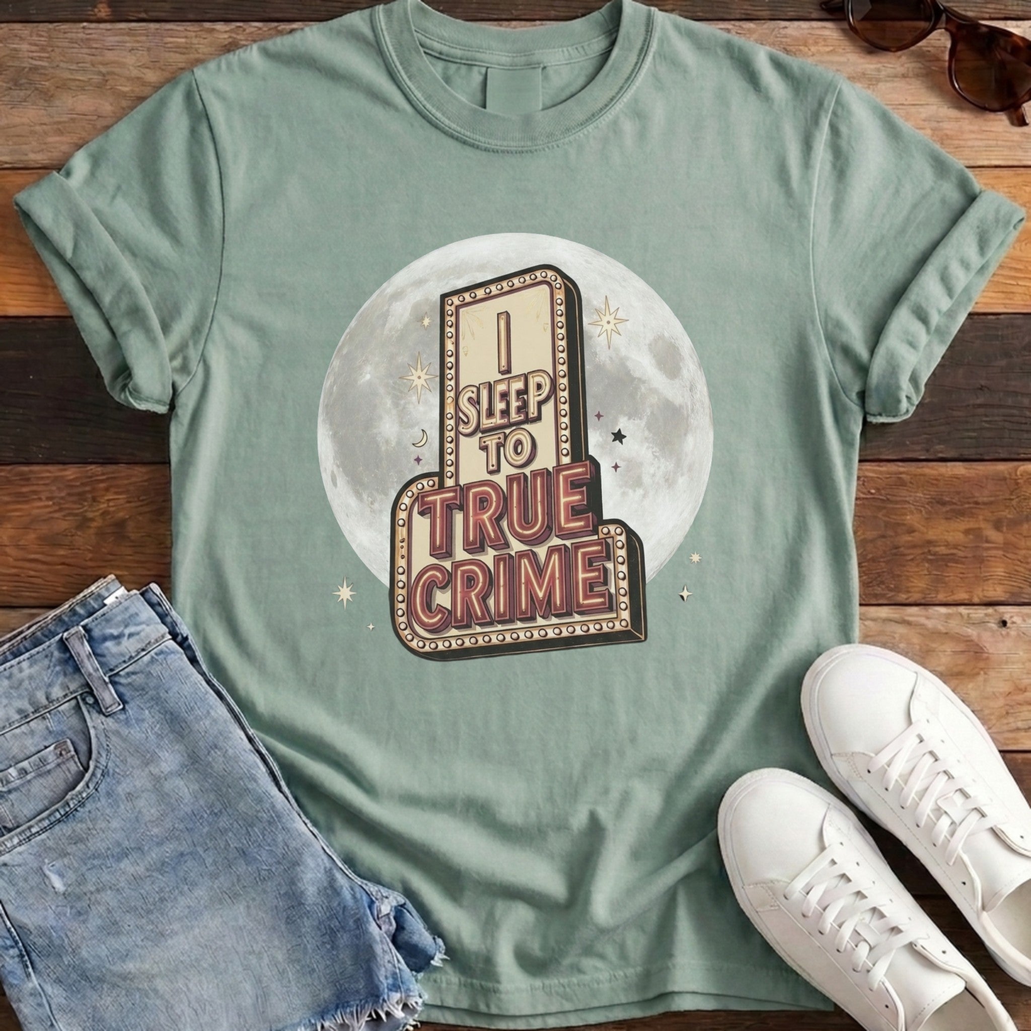 I Sleep To True Crime Tee