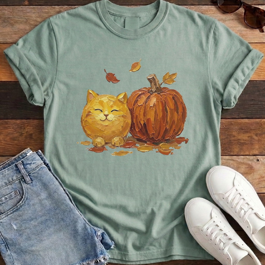Pumpkin Friend Cat Tee