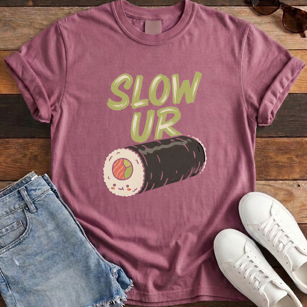 Slow Ur Roll Tee - Berry