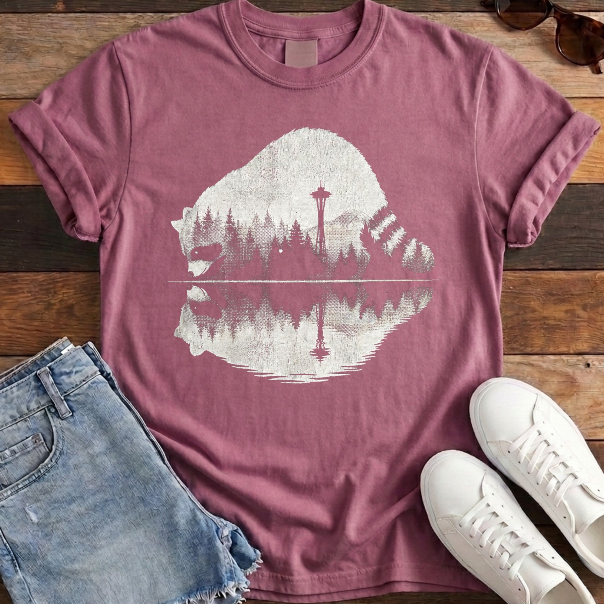 Raccoon Reflection Tee