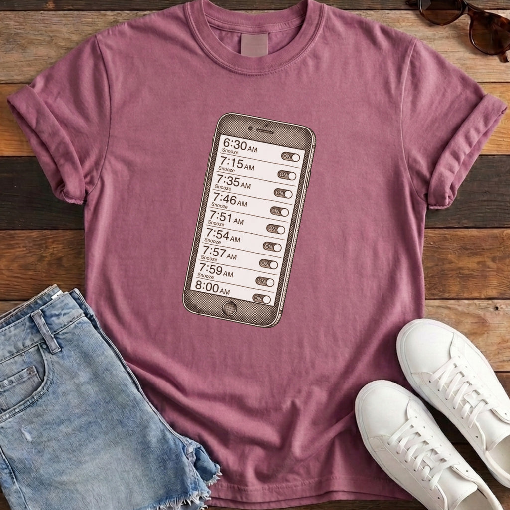 Serial Snoozer Tee - Berry