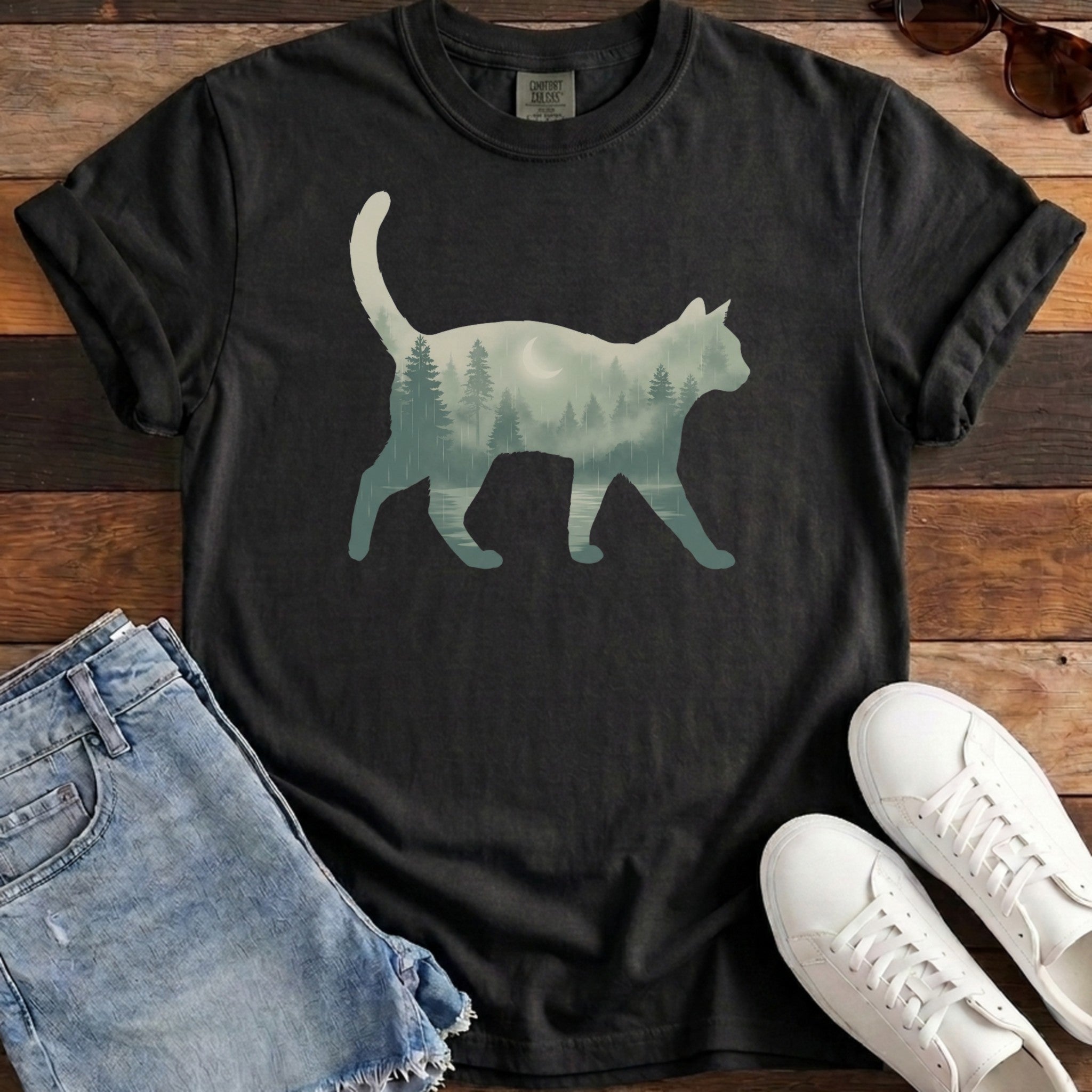 Evergreen Cat Tee