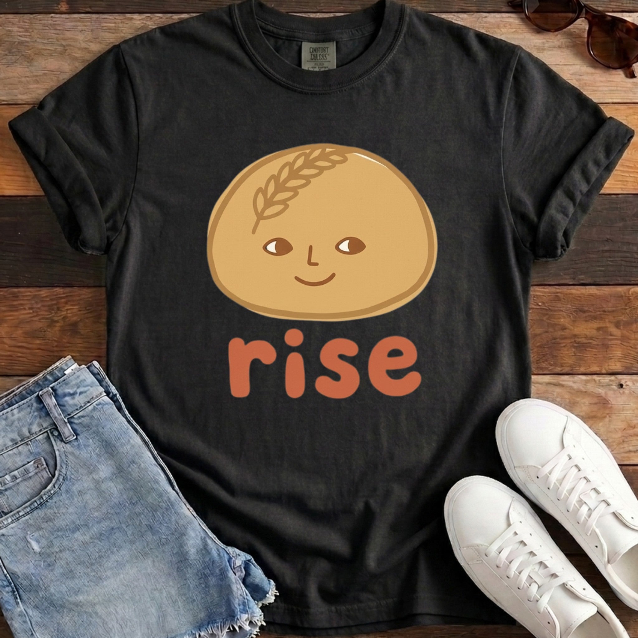 Rise Sourdough Tee - Black