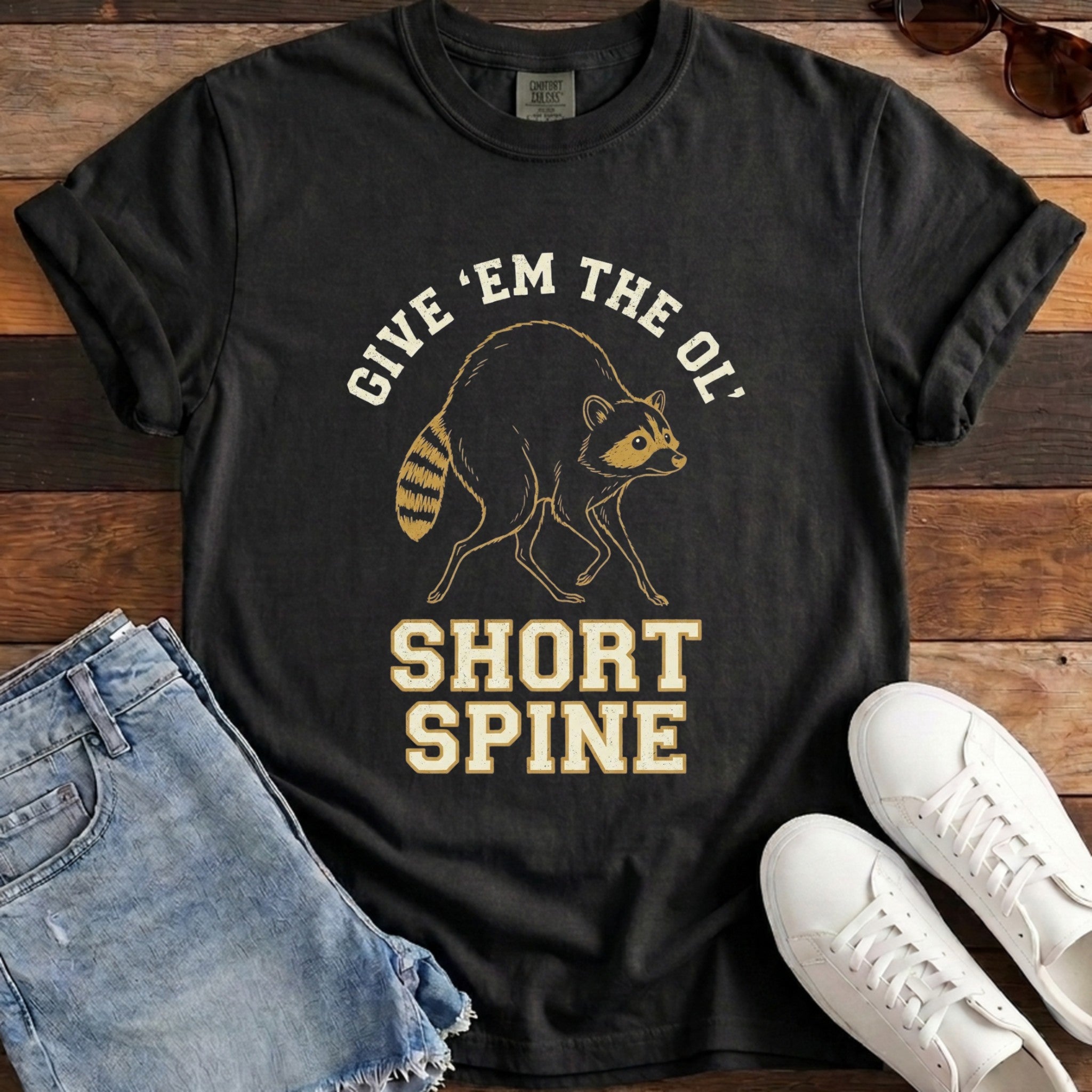 Ol Short Spine Tee - Black