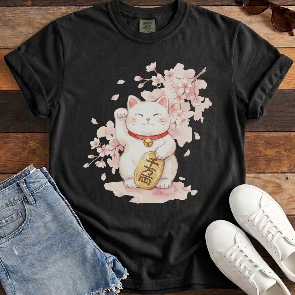 Maneki Watercolor Tee - Black