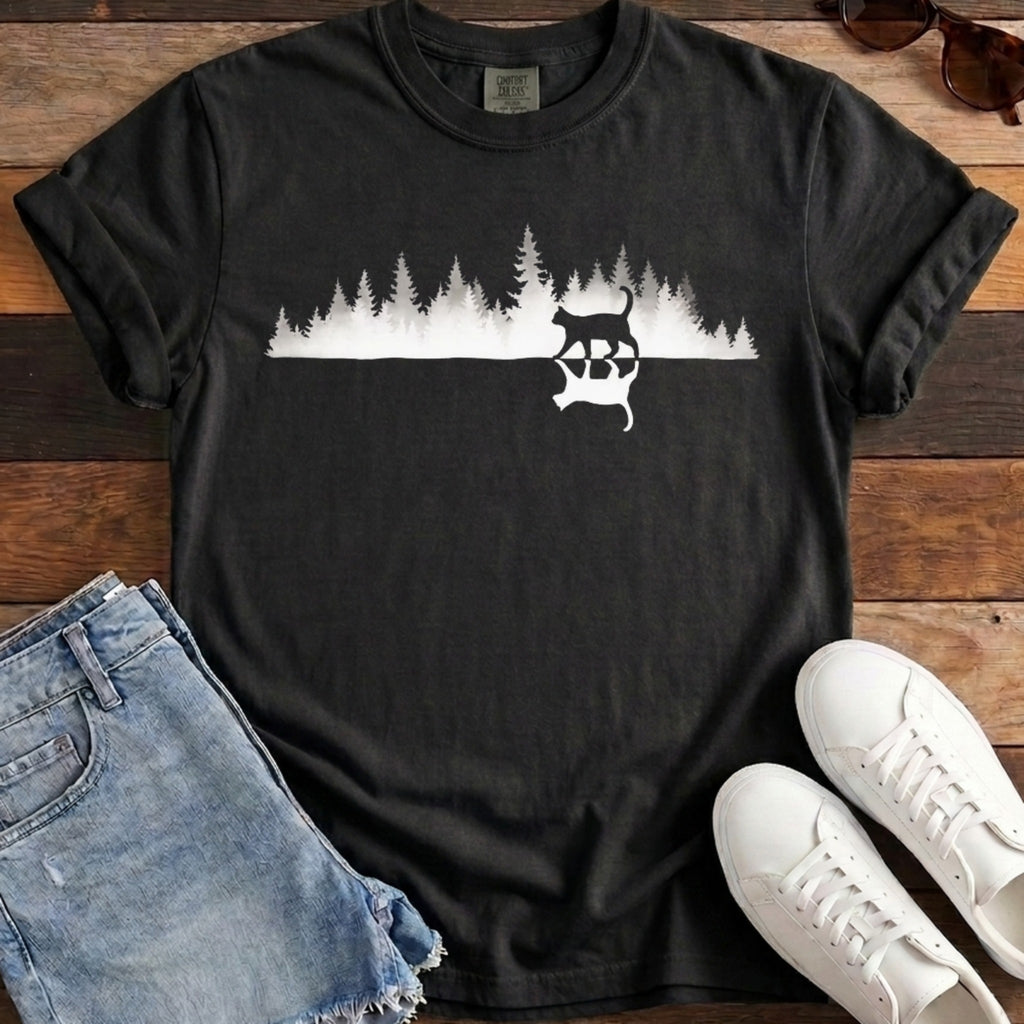 Mirror Cat Woods Tee
