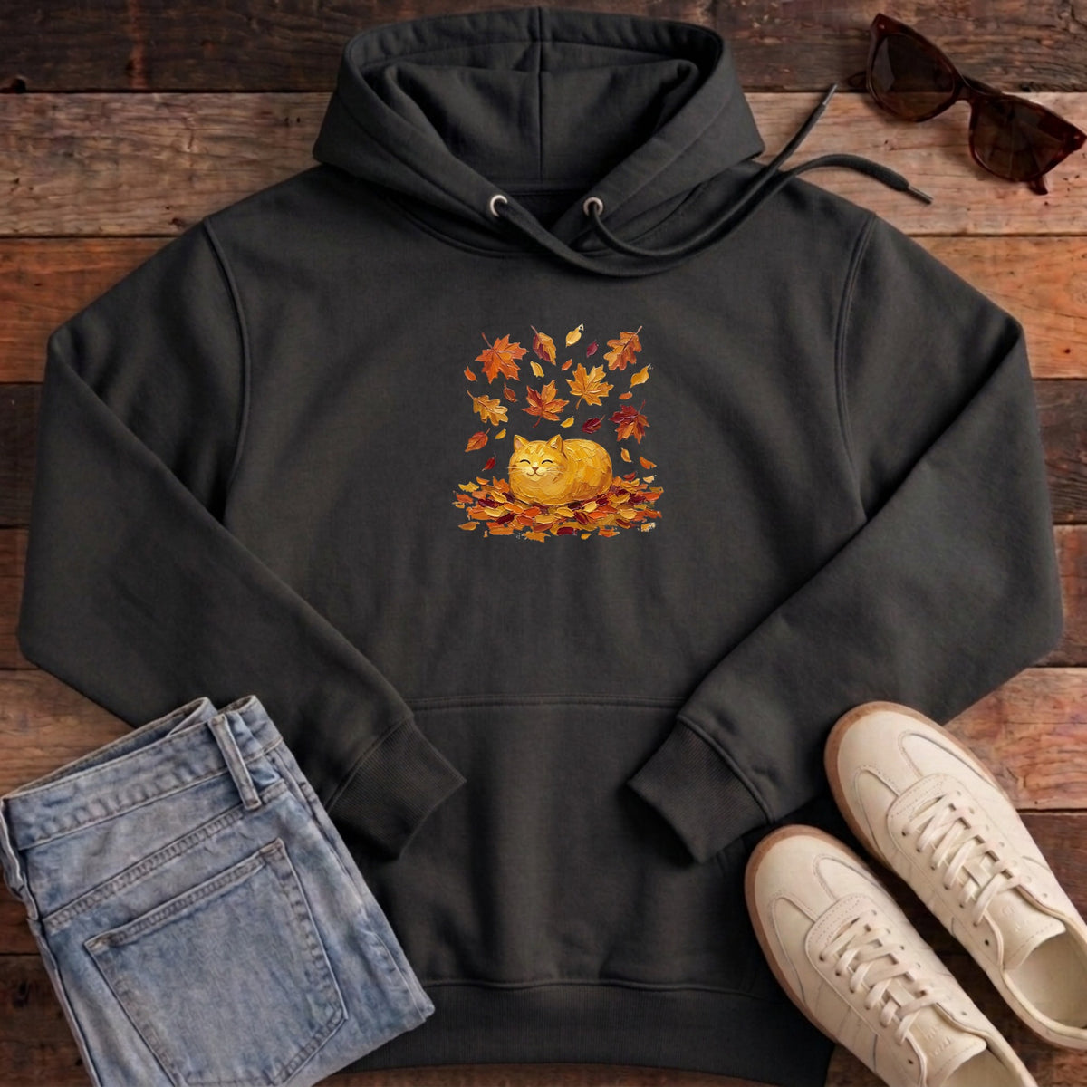 Autumn Loaf Cat Hoodie