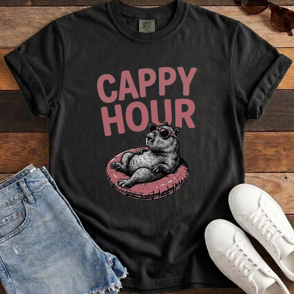 Cappy Hour Tee - Black