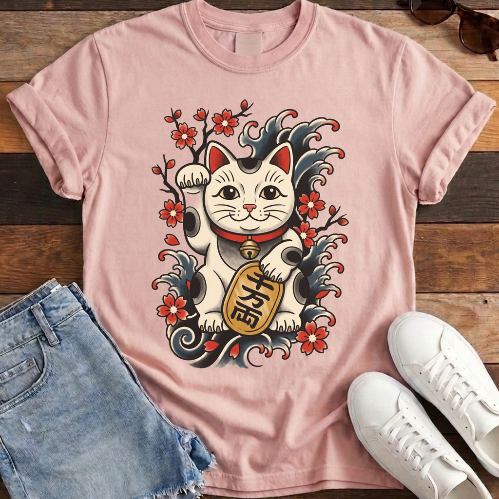 Maneki-Neko Tattoo Flash Tee