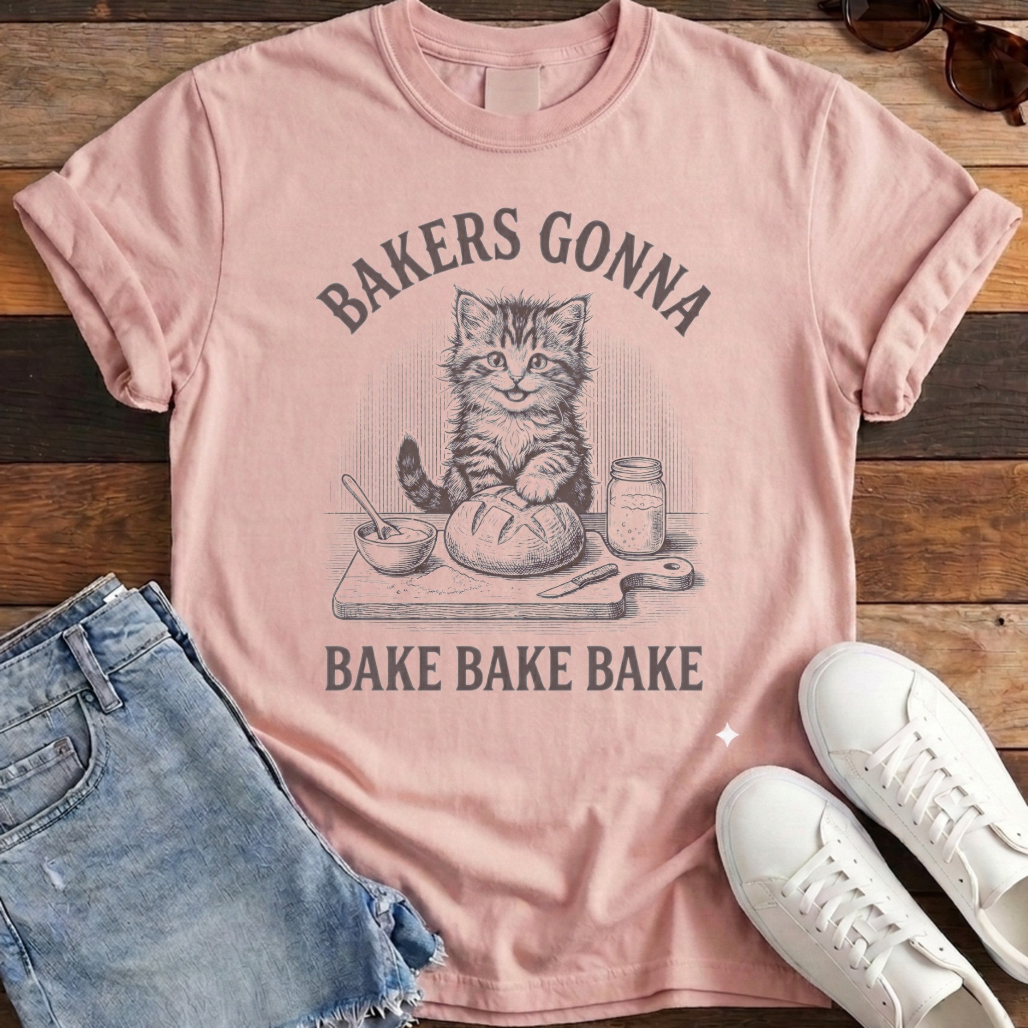 Bakers Gonna Bake Tee - Blossom