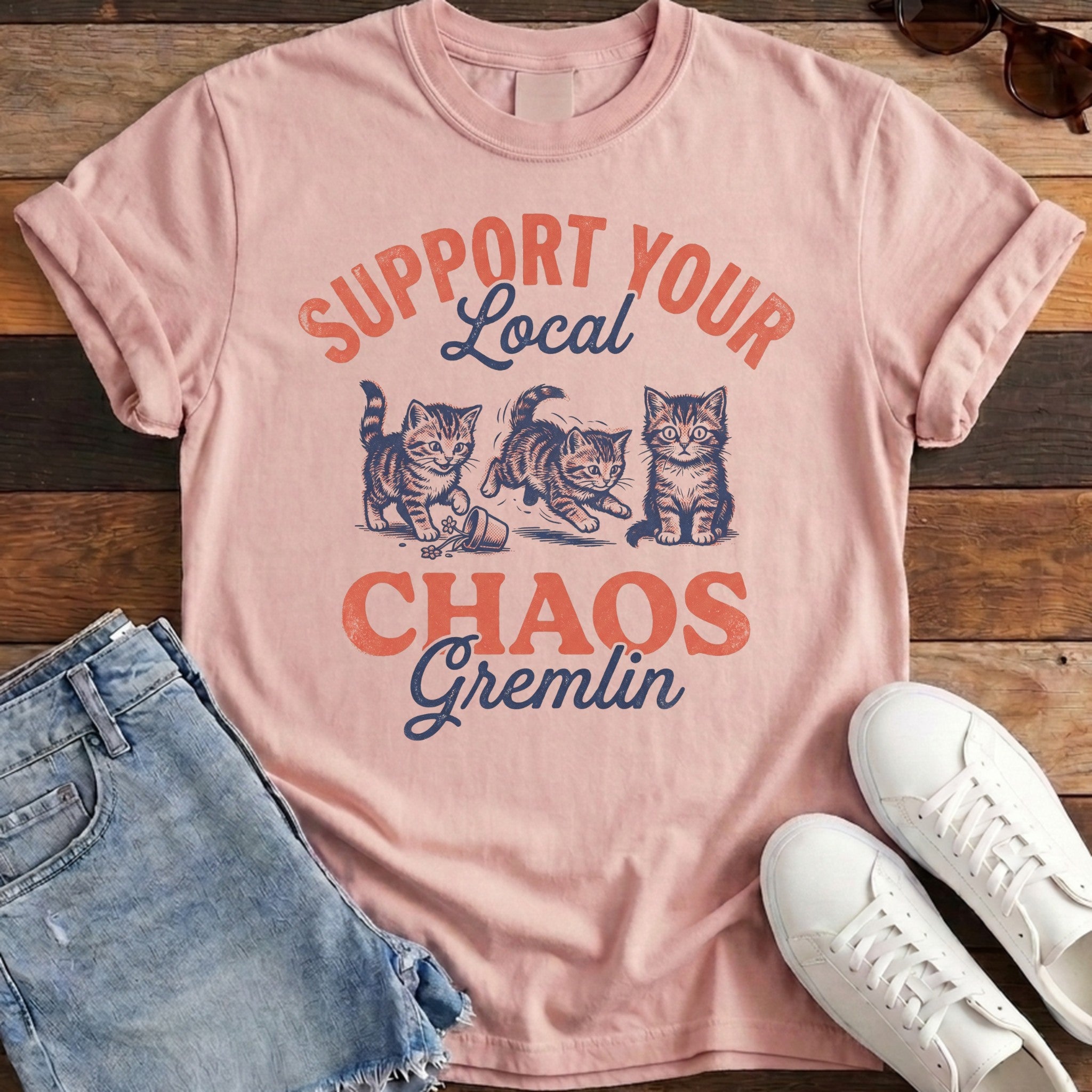 Chaos Gremlin Tee - Blossom