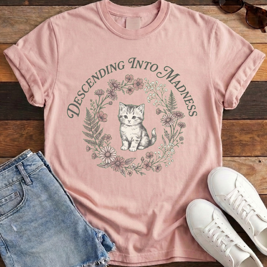 Descending Into Madness Tee - Blossom