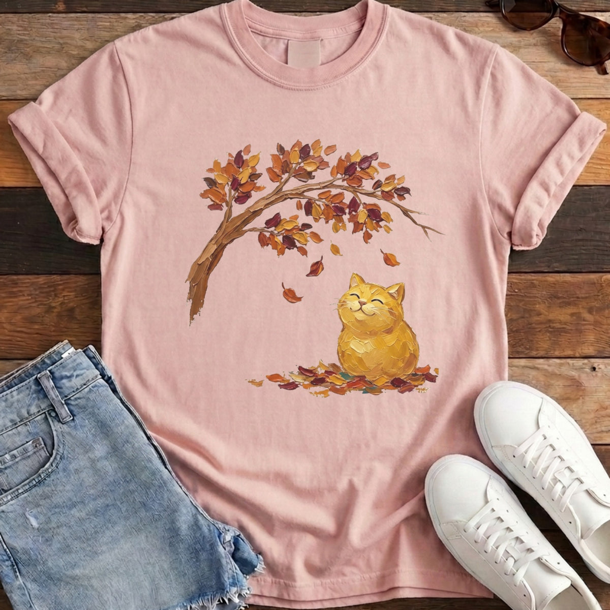 Leaf Life Cat Tee