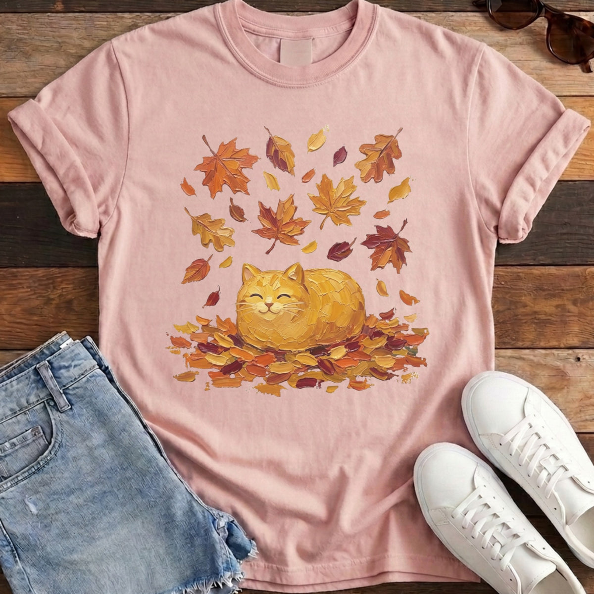Autumn Loaf Cat Tee