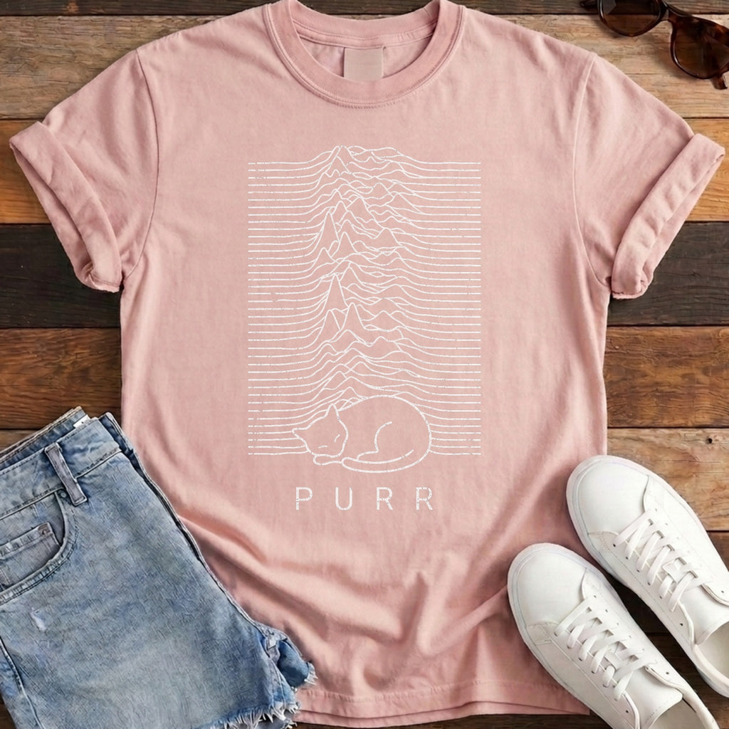 Purr Soundwave Tee - Blossom