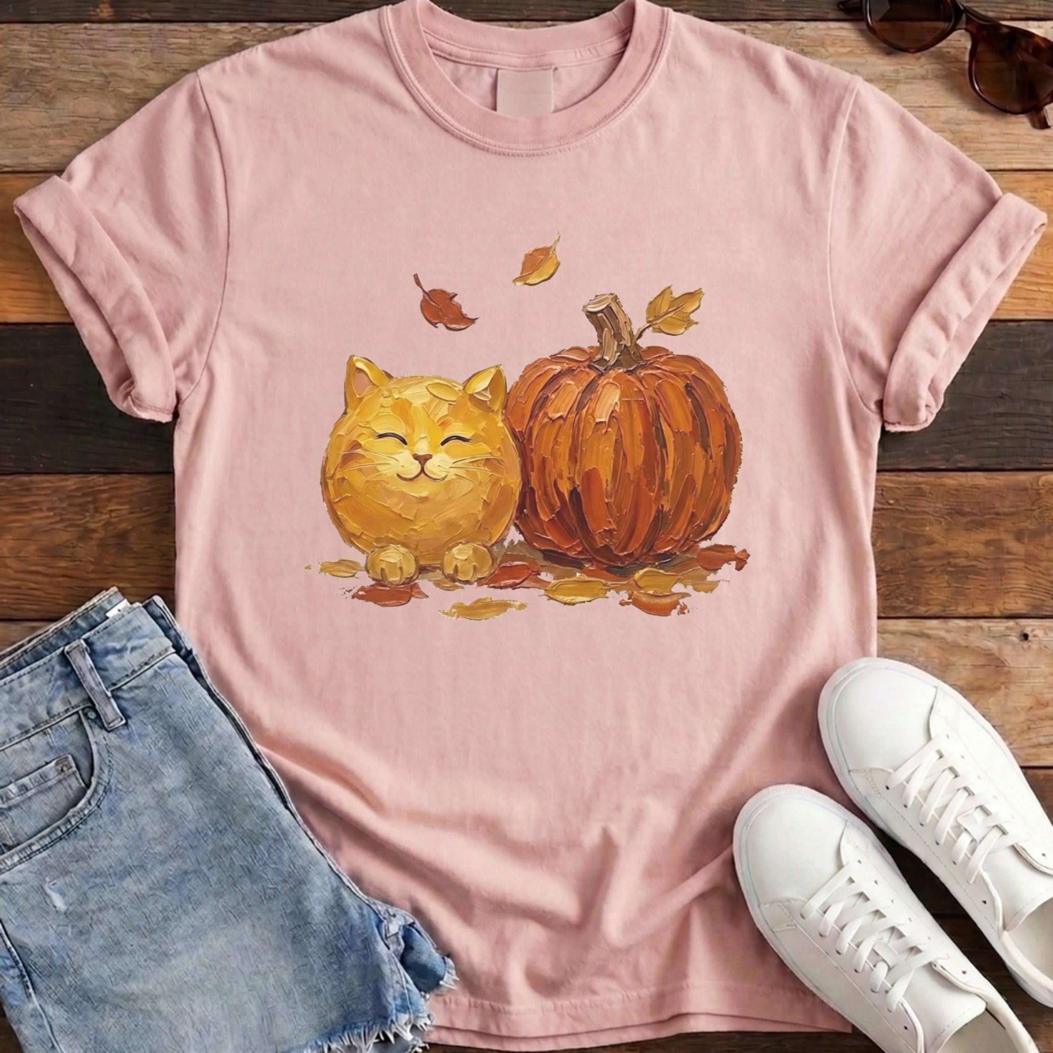 Pumpkin Friend Cat Tee