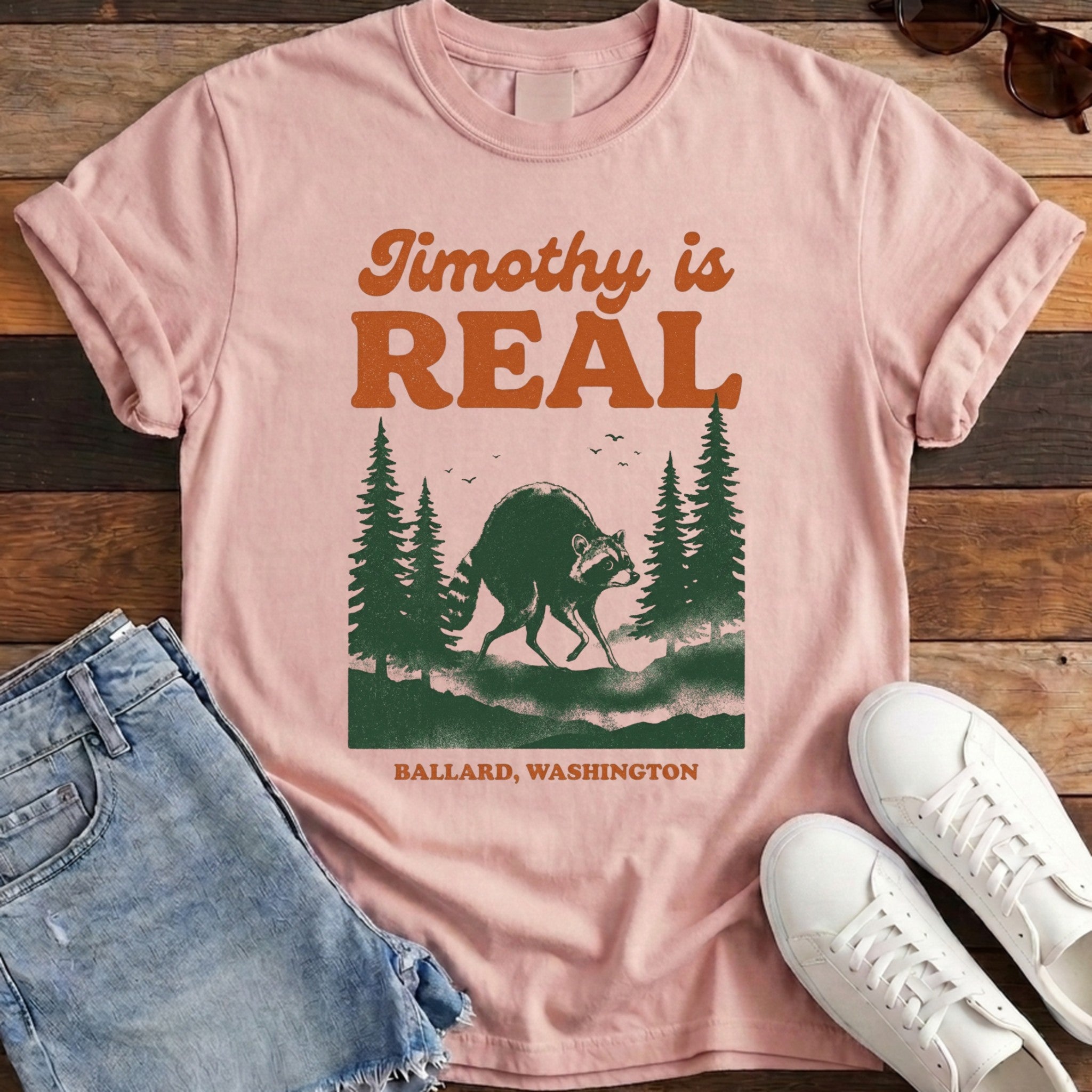 Jimothy Is Real Tee - Blossom