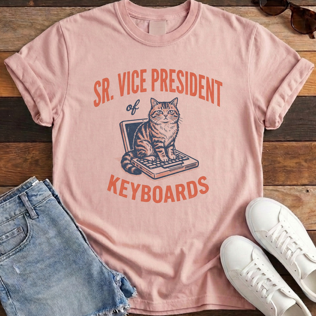 SR VP of Keyboards Tee - Blossom